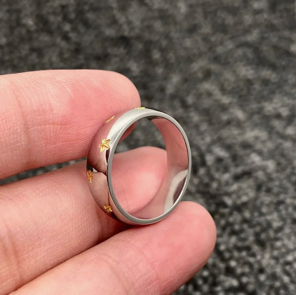 Starry Night Two Tone Ring