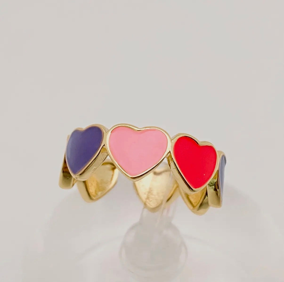 Color Pop Love Adjustable Ring Collection