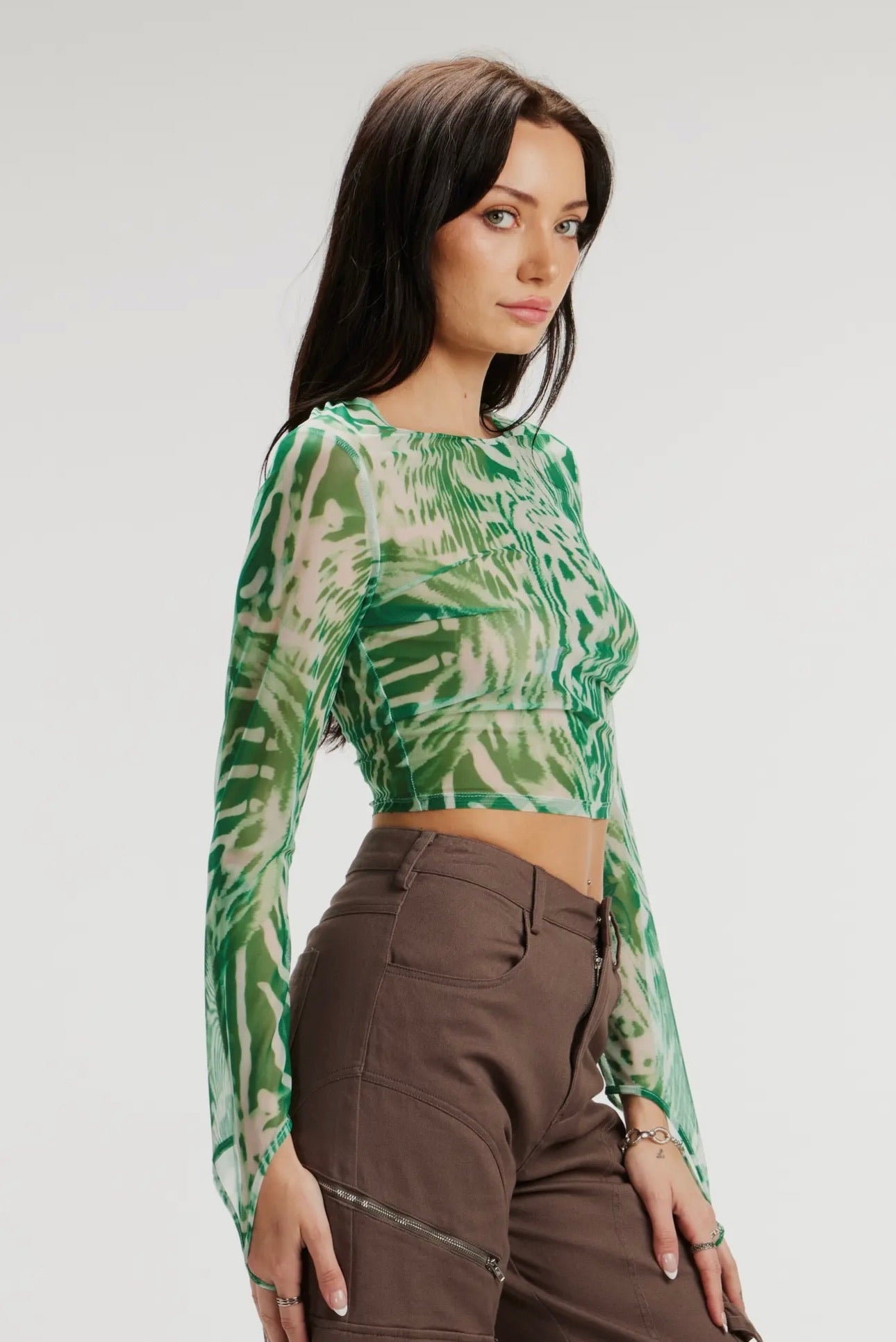 Animal Print Mesh Top - * 2 Colors *