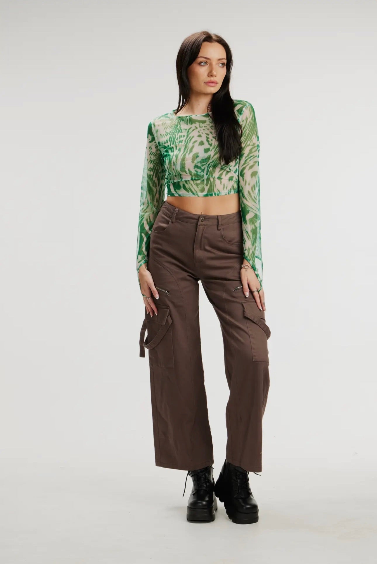 Animal Print Mesh Top - * 2 Colors *