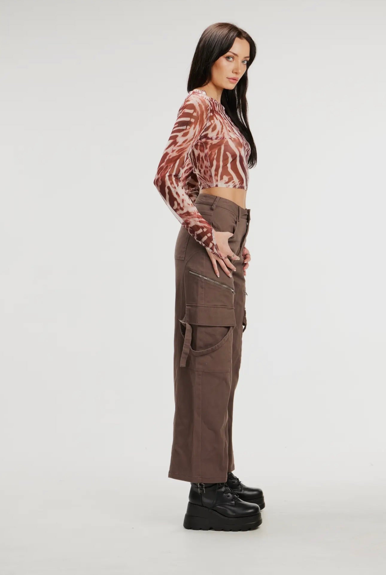 Animal Print Mesh Top - * 2 Colors *