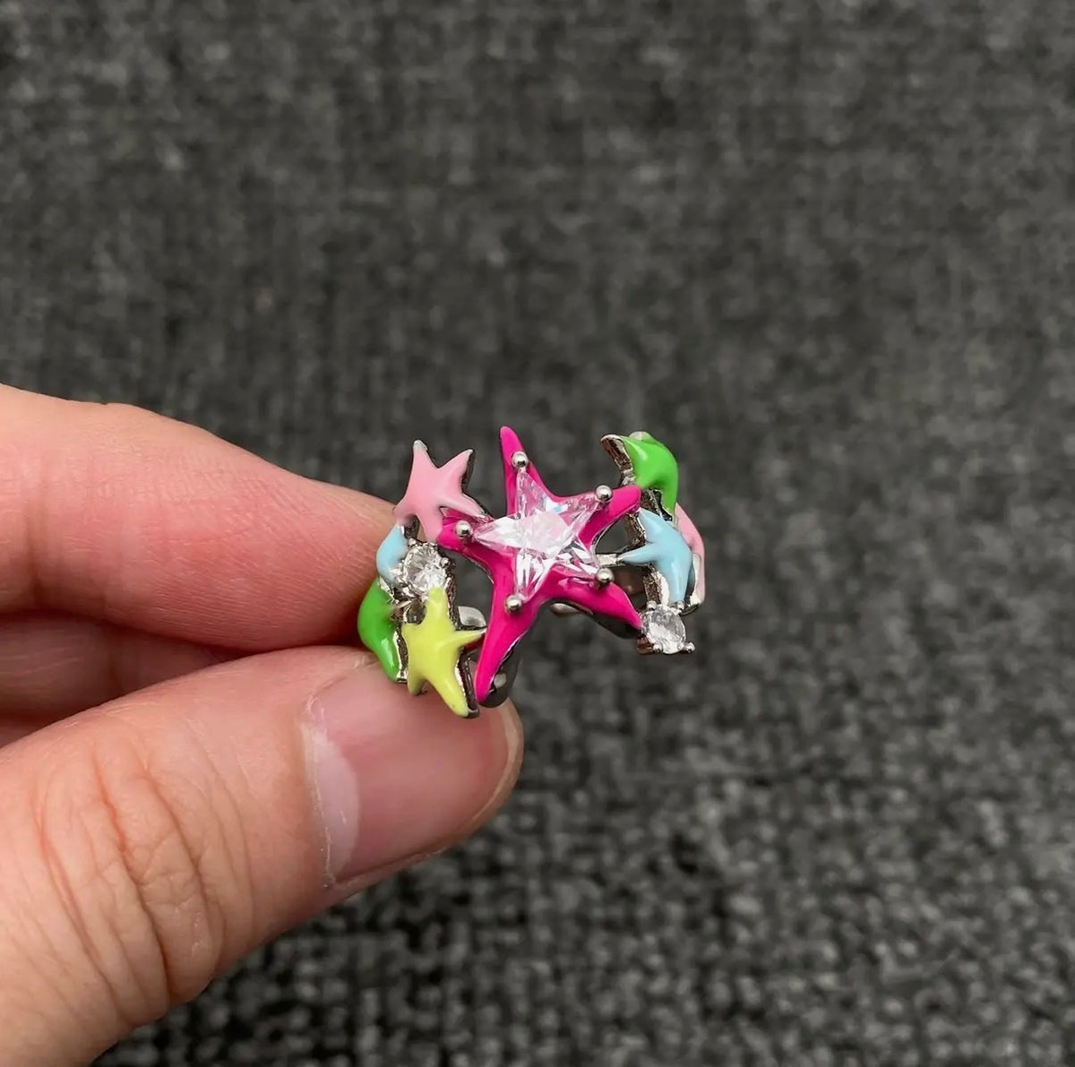 Cosmic Pop Star Adjustable Ring