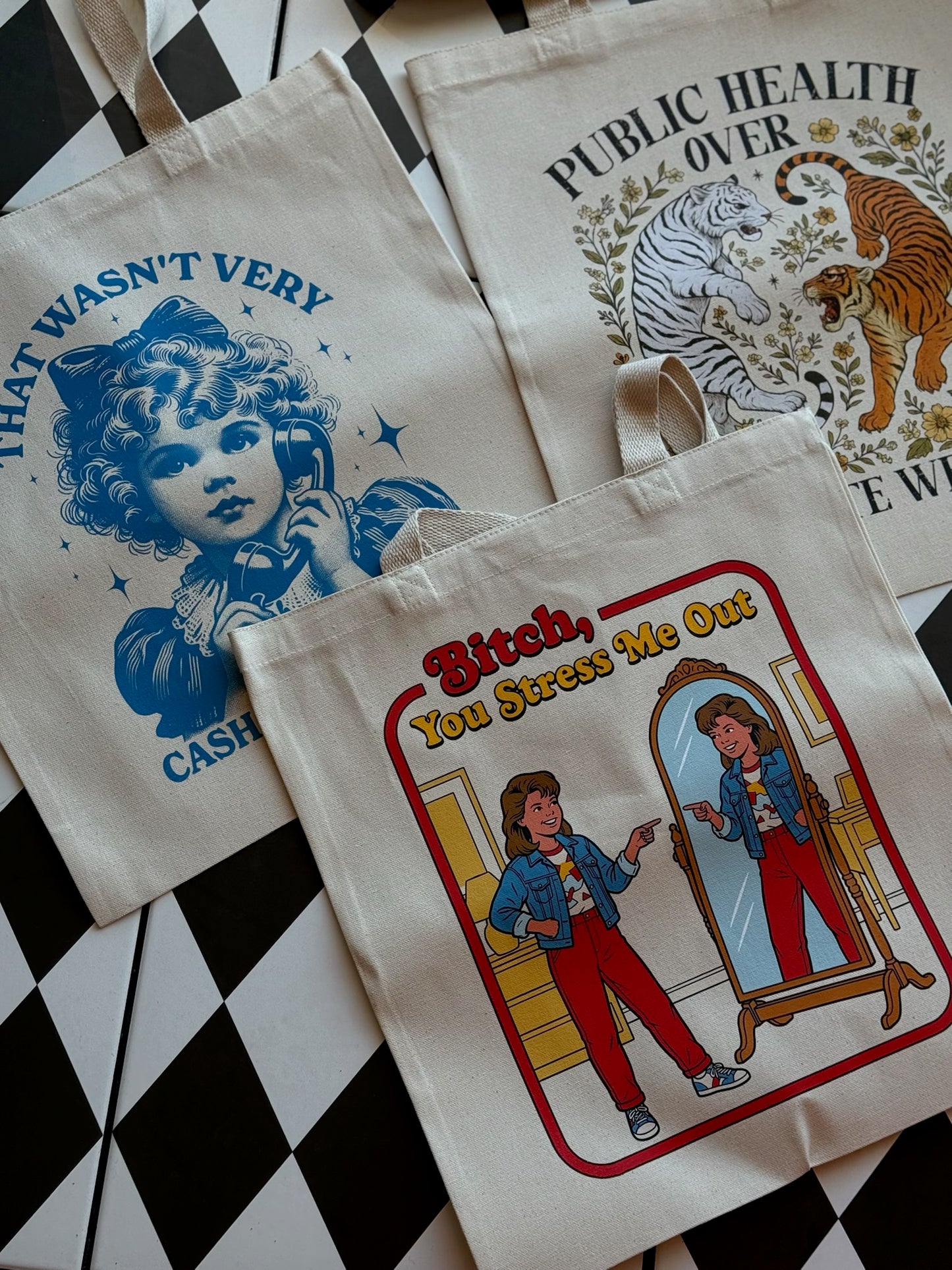 Graphic Tote Bags- * Multiple Options *