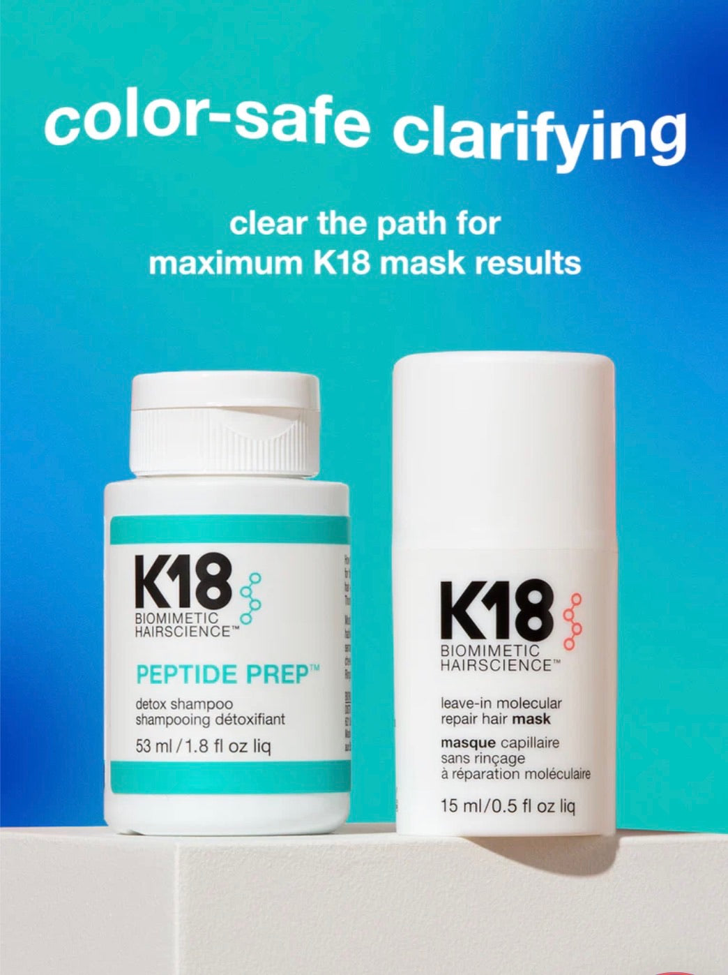 K18 PEPTIDE PREP Detox Shampoo - * 2 Sizes *