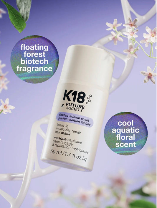 K18 x Future Society leave-in molecular hair mask