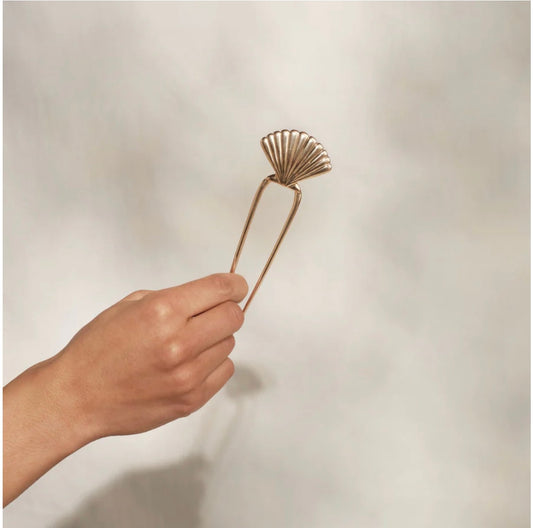 Kitsch Metal Clam Shell French Hair Pin