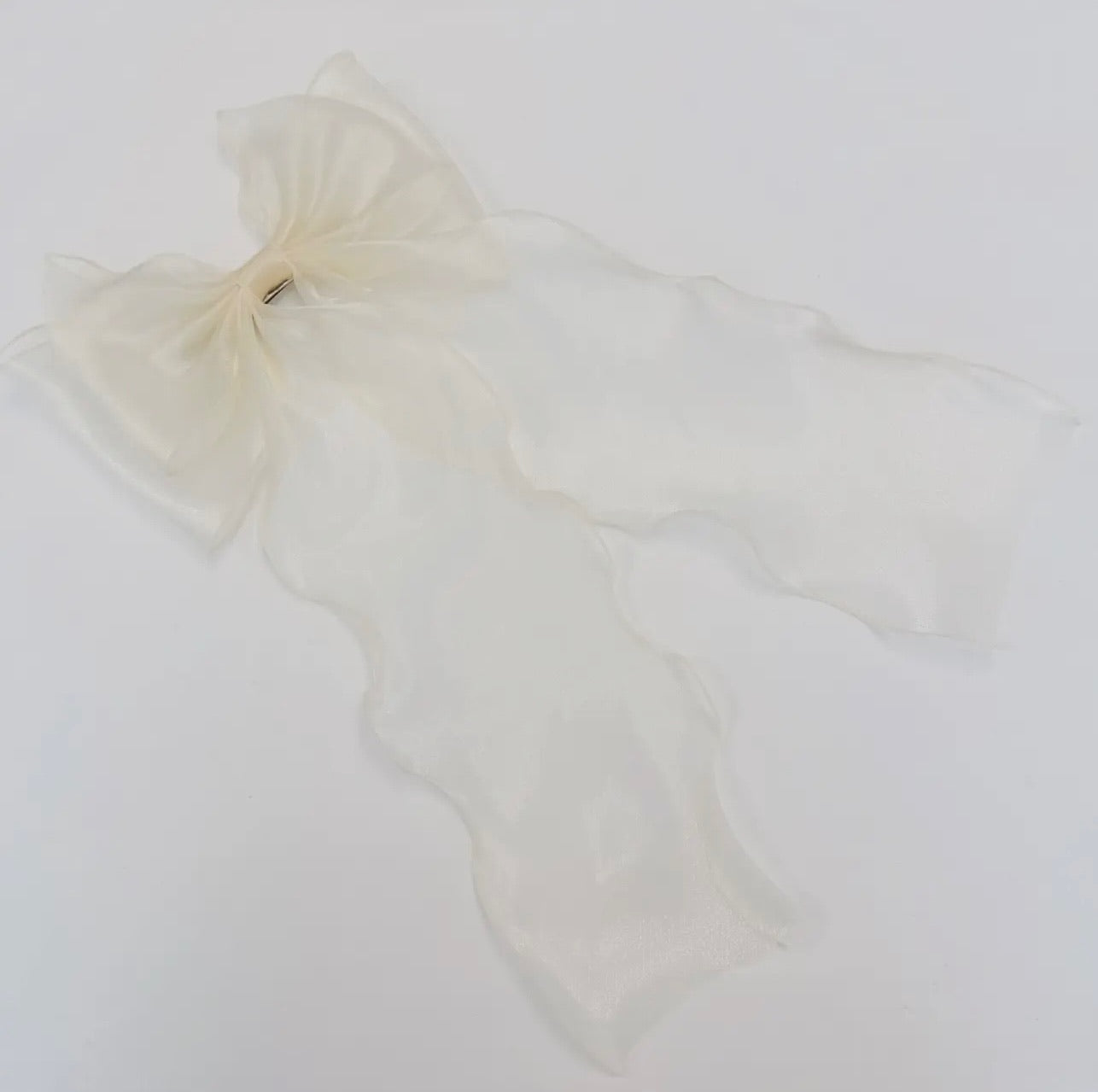 Sheer Silky Statement Hair Bow Clip - * 3 colors *