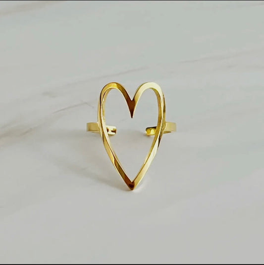 Open Heart Lovely Ring
