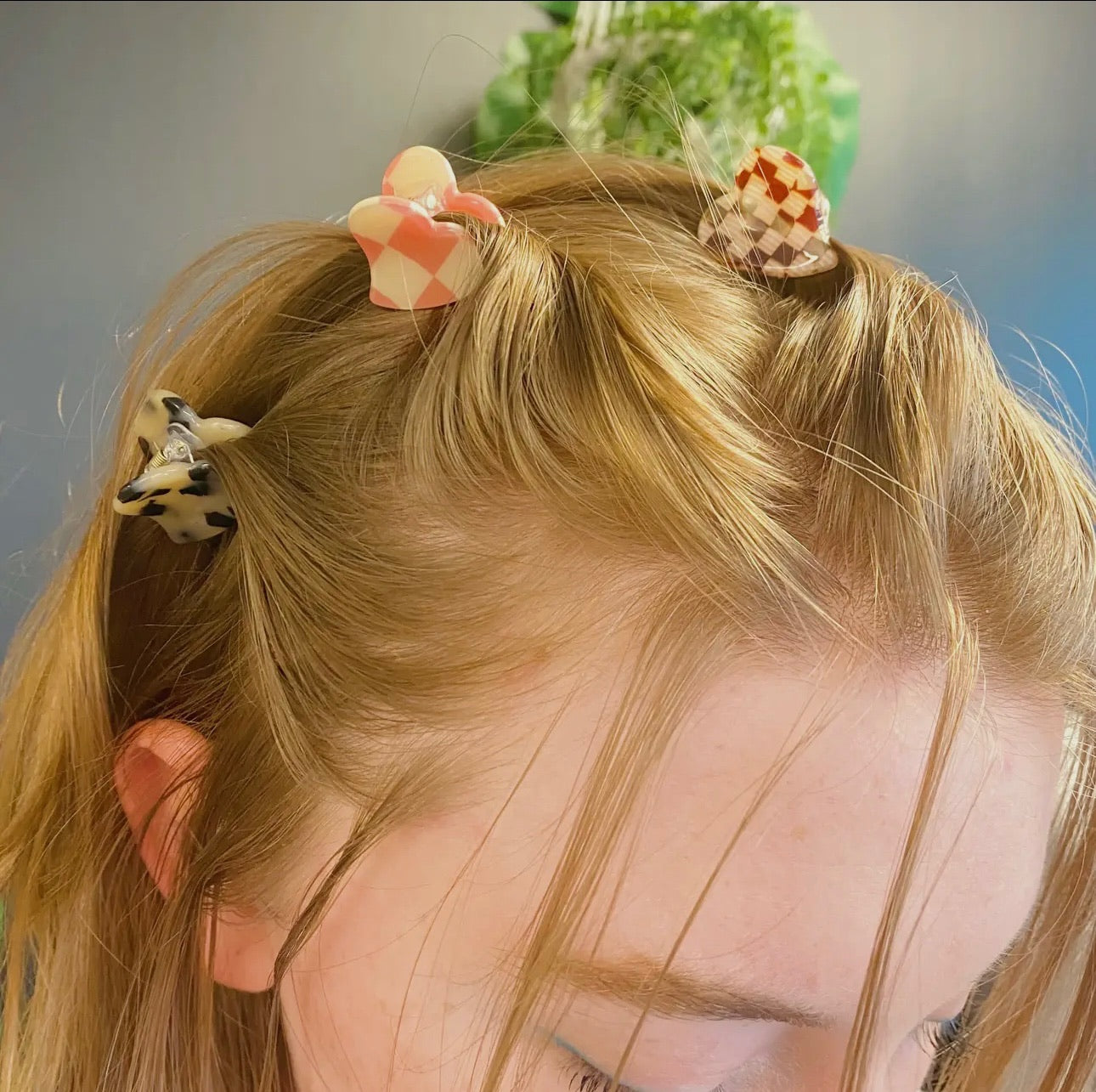 Precious Mini Heart Shape Claw Clips 5pc Set