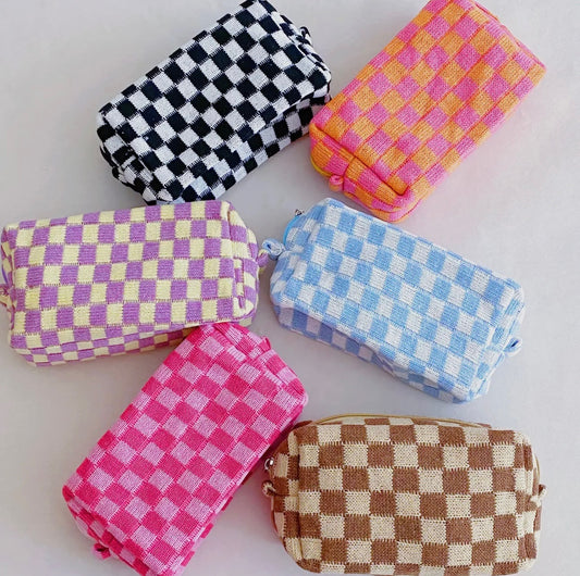Check Yourself Cosmetic Bag - * Multiple Colors *
