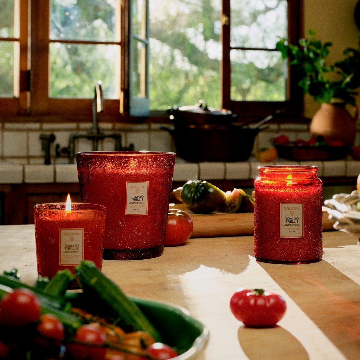 Voluspa Tomato Trellis Candle- * Multiple Sizes *