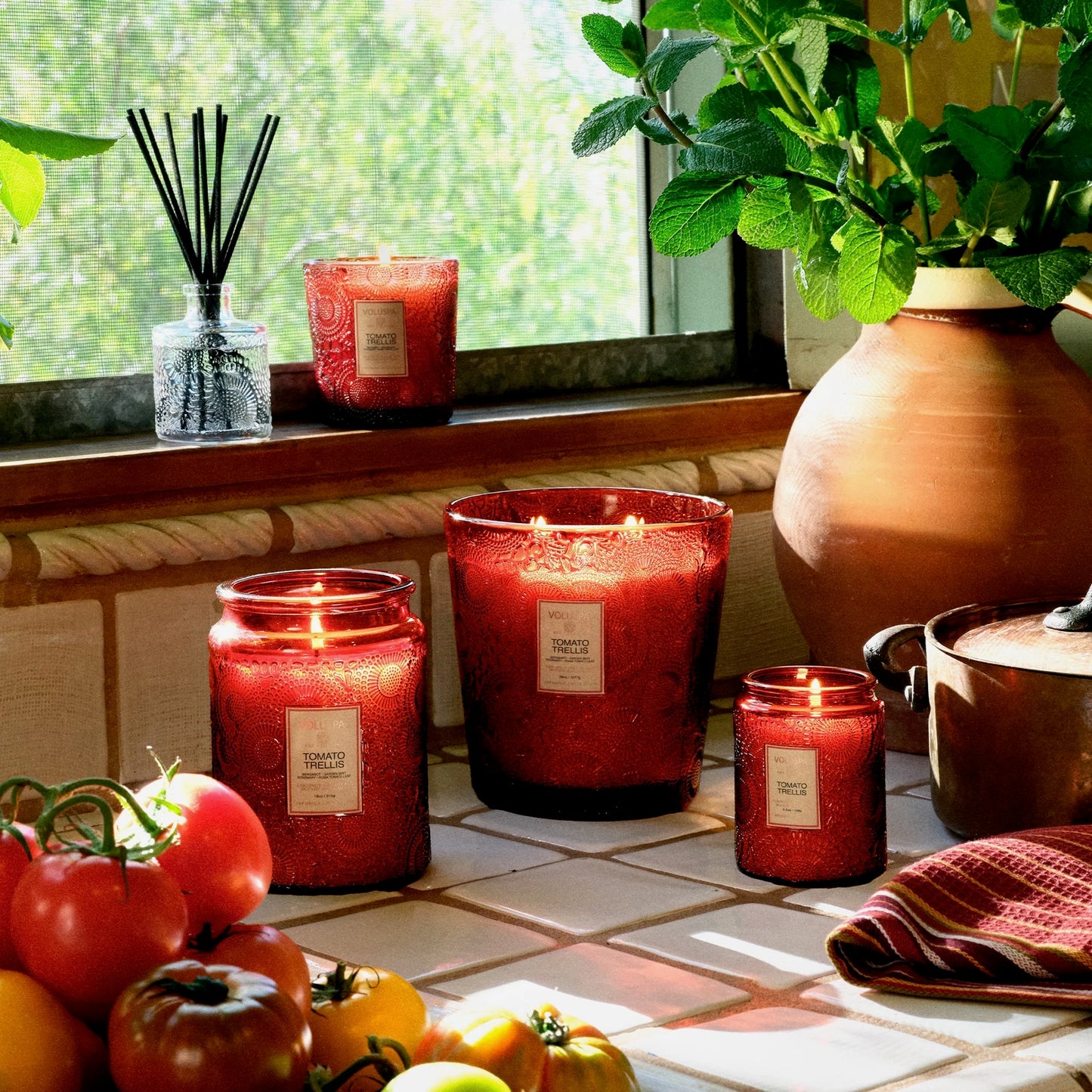 Voluspa Tomato Trellis Candle- * Multiple Sizes *