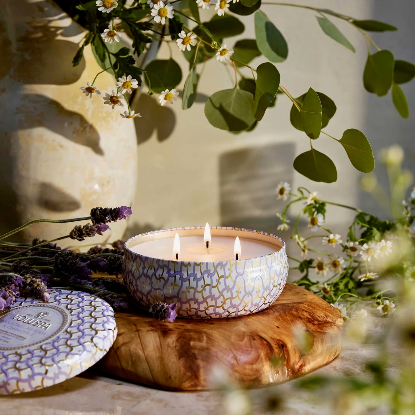 Voluspa Mountain Lavender & Chamomile Candle - * Multiple Sizes *