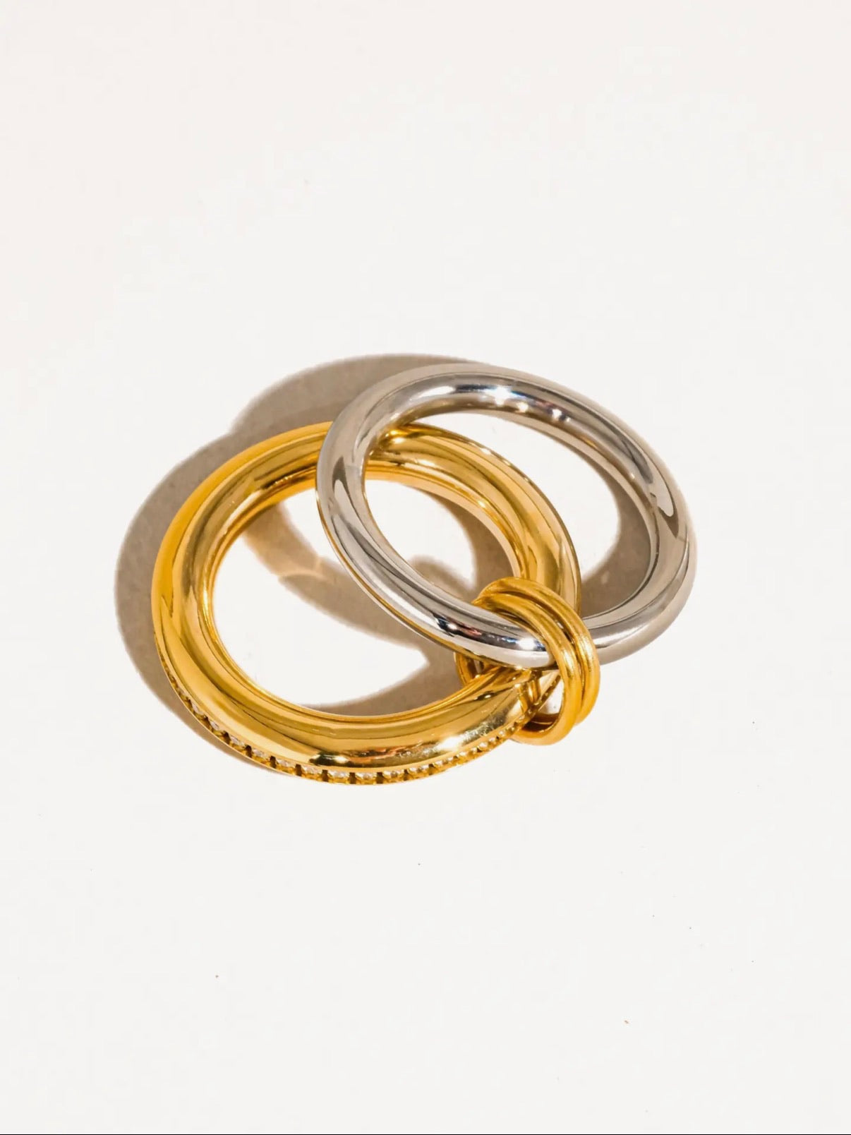 Bayard 18K Gold Non-Tarnish Multi Stack Cz Band Ring