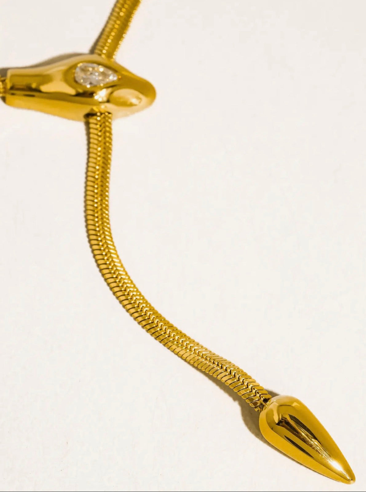Gilder 18K Gold Non-Tarnish Serpent Necklace