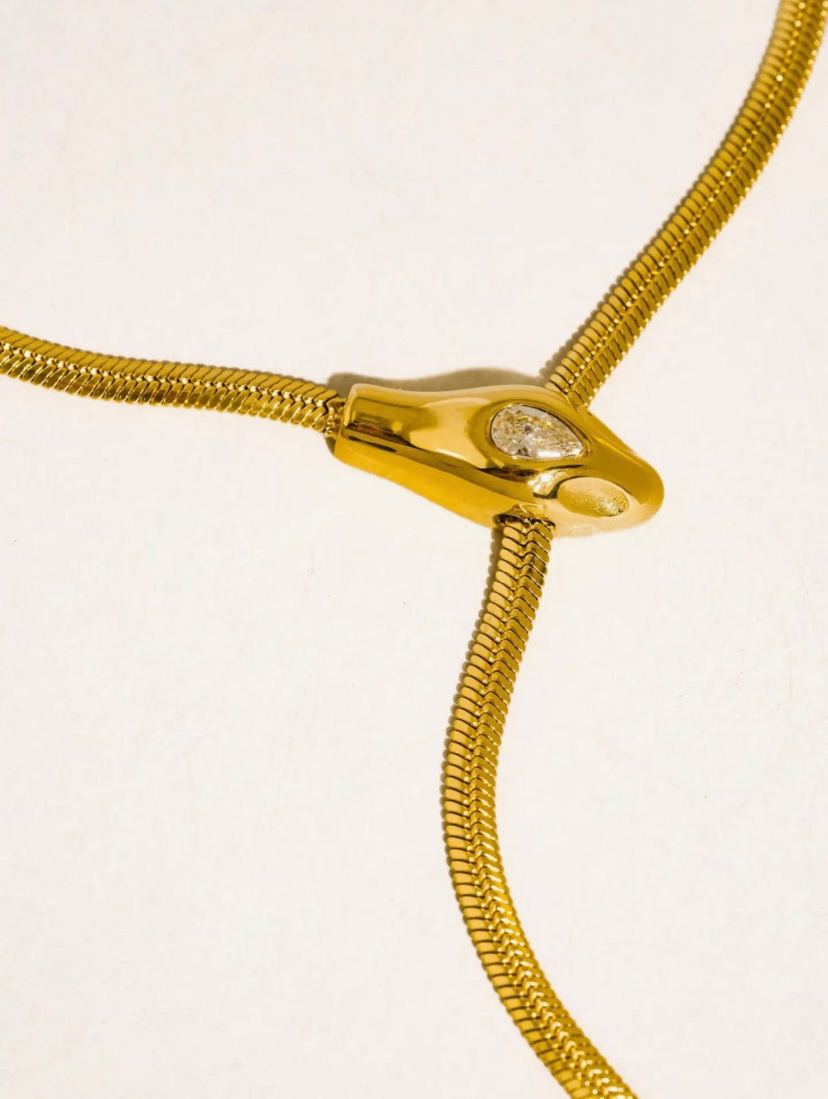 Gilder 18K Gold Non-Tarnish Serpent Necklace