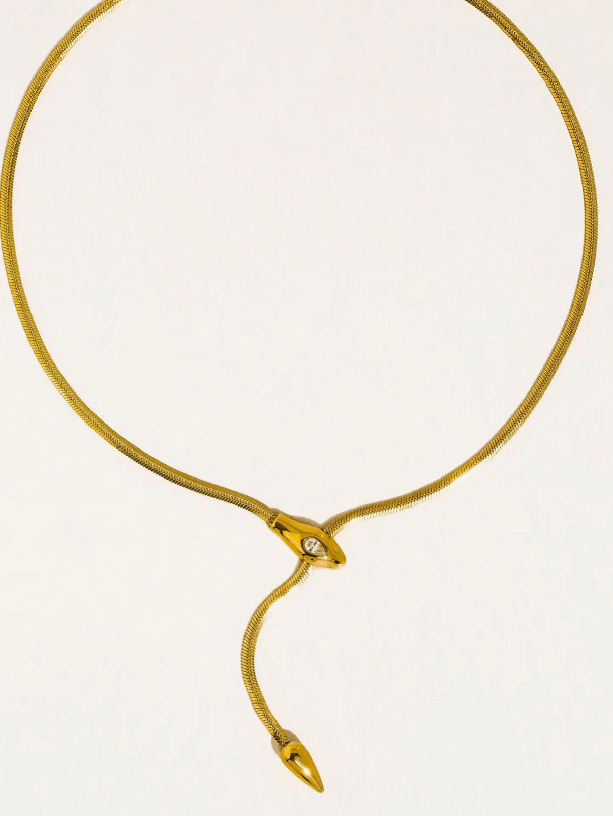 Gilder 18K Gold Non-Tarnish Serpent Necklace