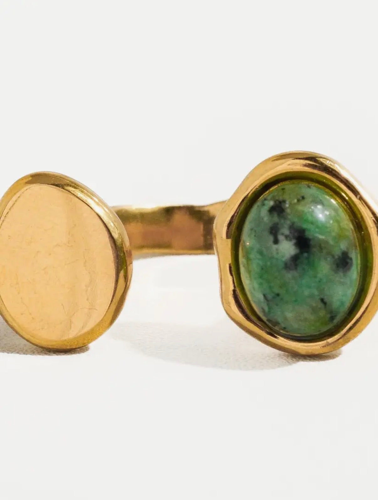 Orion Non-Tarnish Boho Adjustable Ring with Statement Stone
