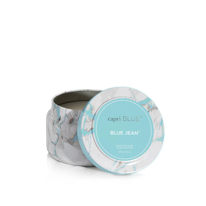 Capri Blue Modern Marble Printed Travel Tin Candles * 3 Scents *