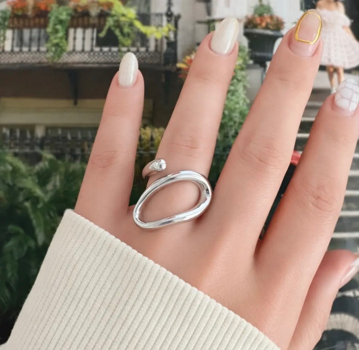 Luna Loop Open Ring