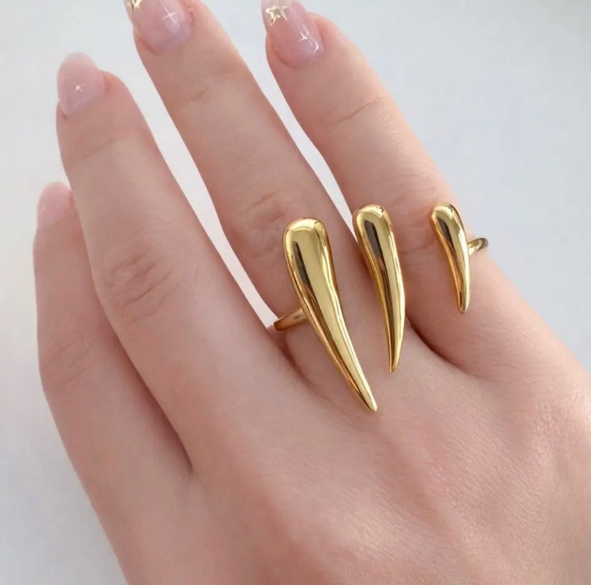 Vesper Dual Spike Ring