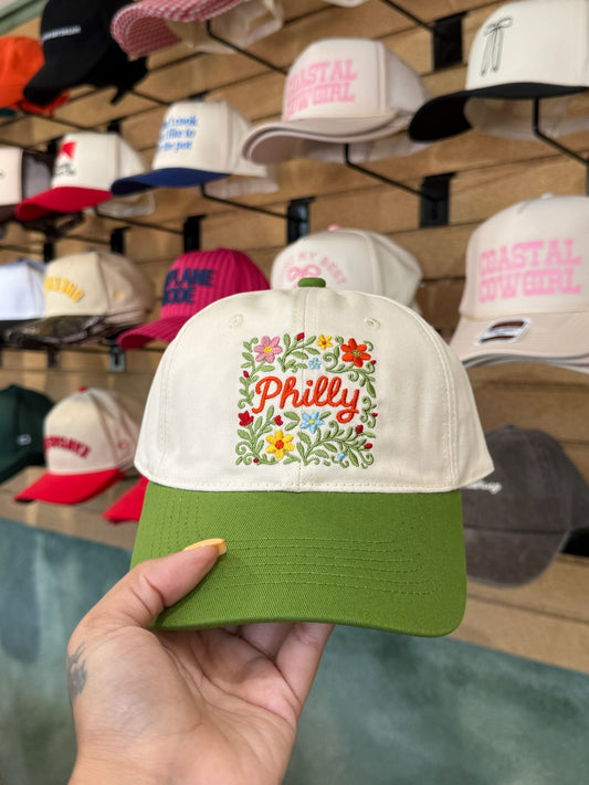 Philly Floral Baseball Hat