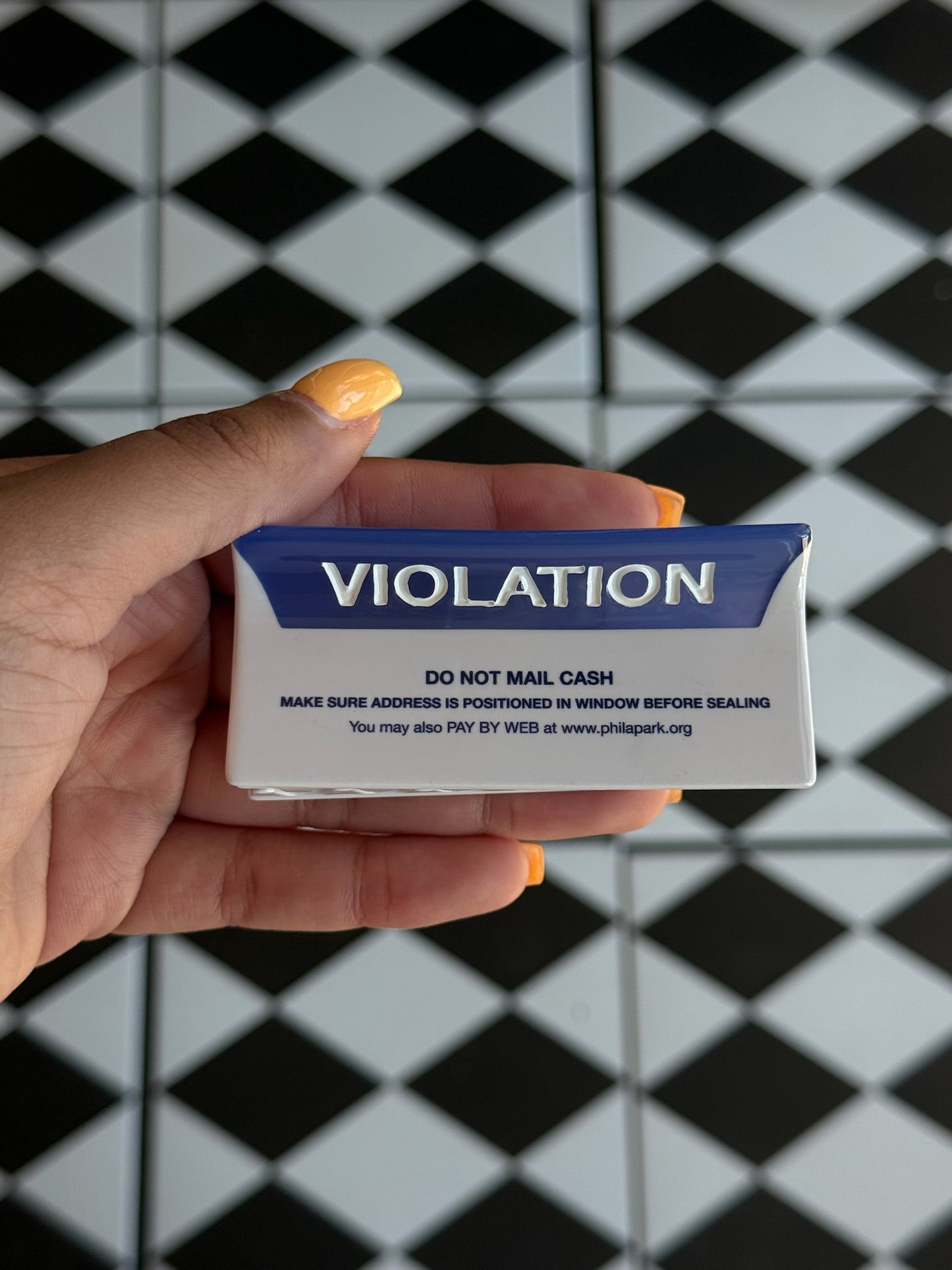 PPA Parking Ticket Hair Claw Clip