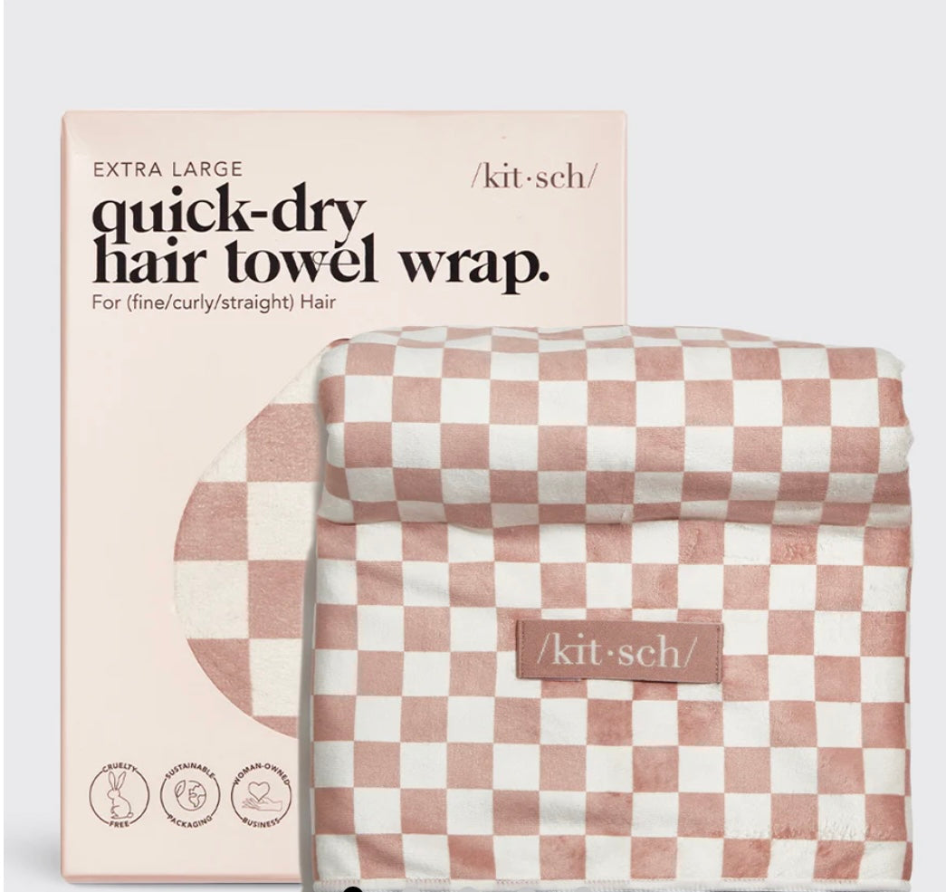 Kitsch XL Hair Towel Wrap- *2 Colors*