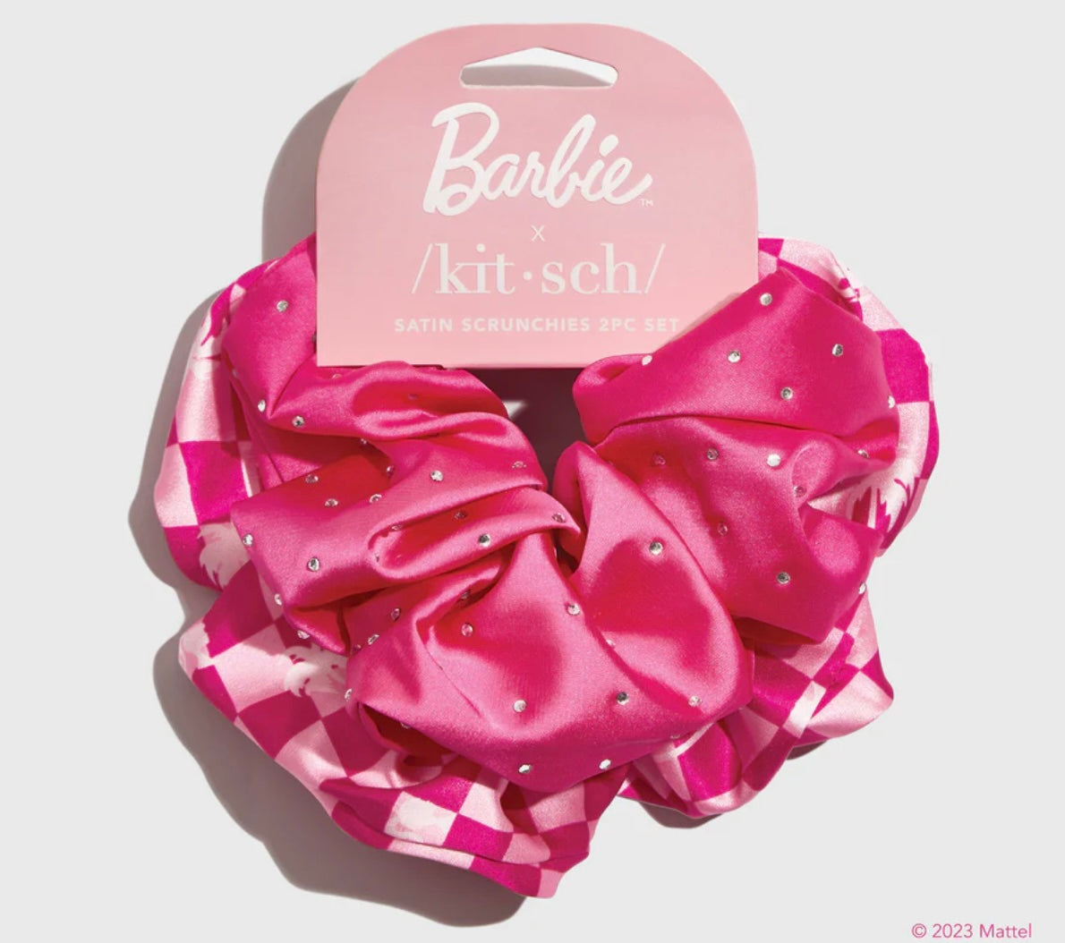 Barbie x Kitsch Satin Brunch Scrunchies 2pc