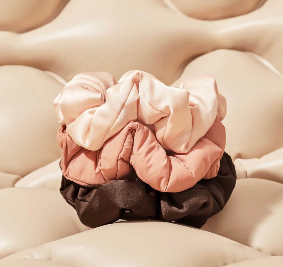 Kitsch Rosewood Cloud Scunchies 3pc Set