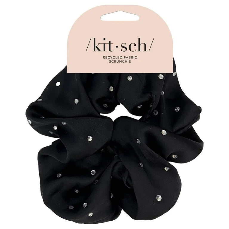 Kitsch Satin Rhinestone Scrunchie