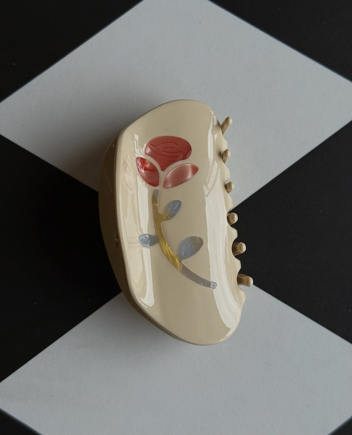 Stained Glass Rose Claw Clip- * Multiple Colors *