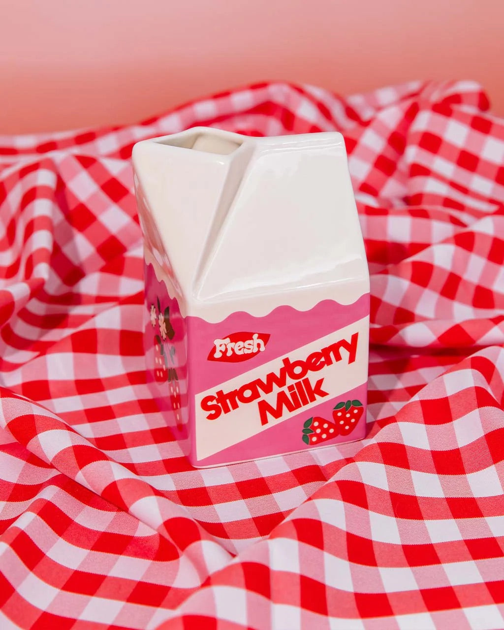 Strawberry Milk Vase