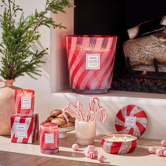 Voluspa Crushed Candy Cane Candle - * 3 Sizes *
