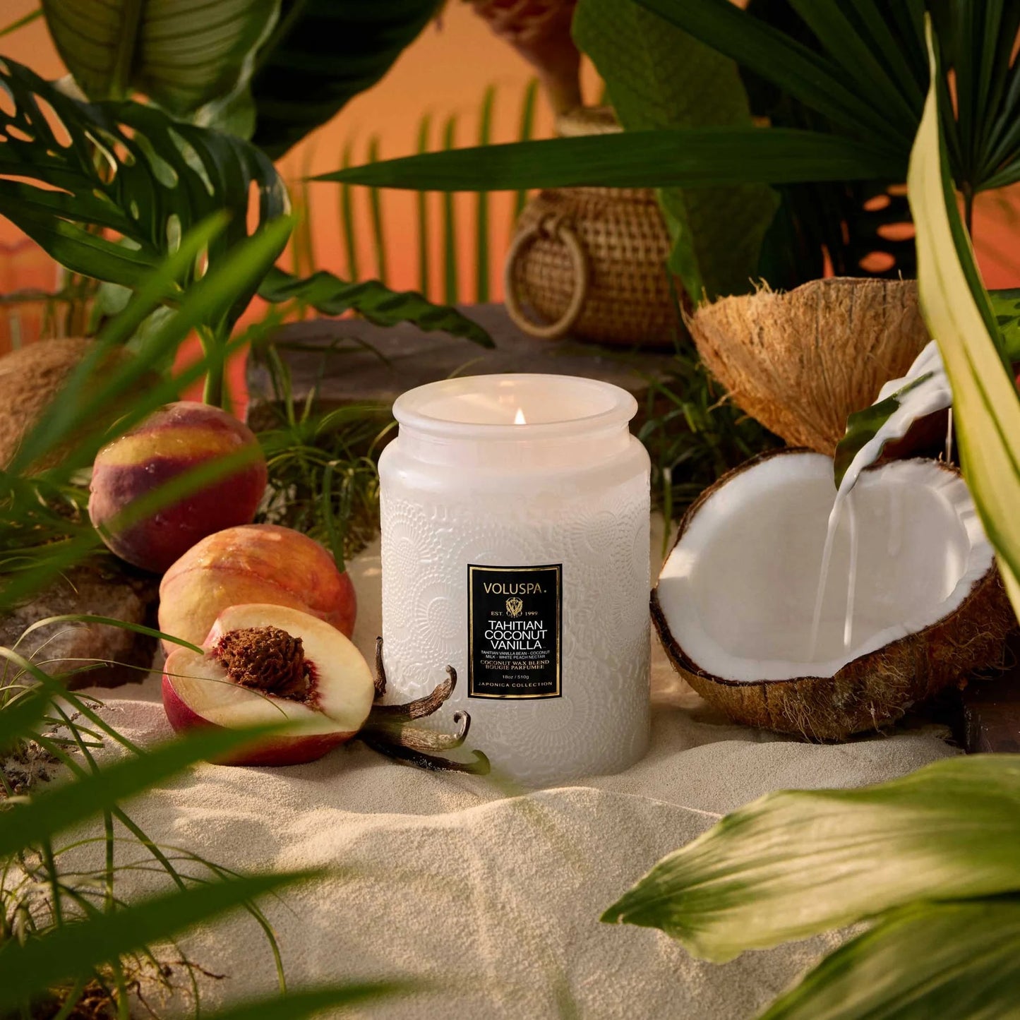 Voluspa Tahitian Coconut Vanilla Candle - * 3 Sizes *