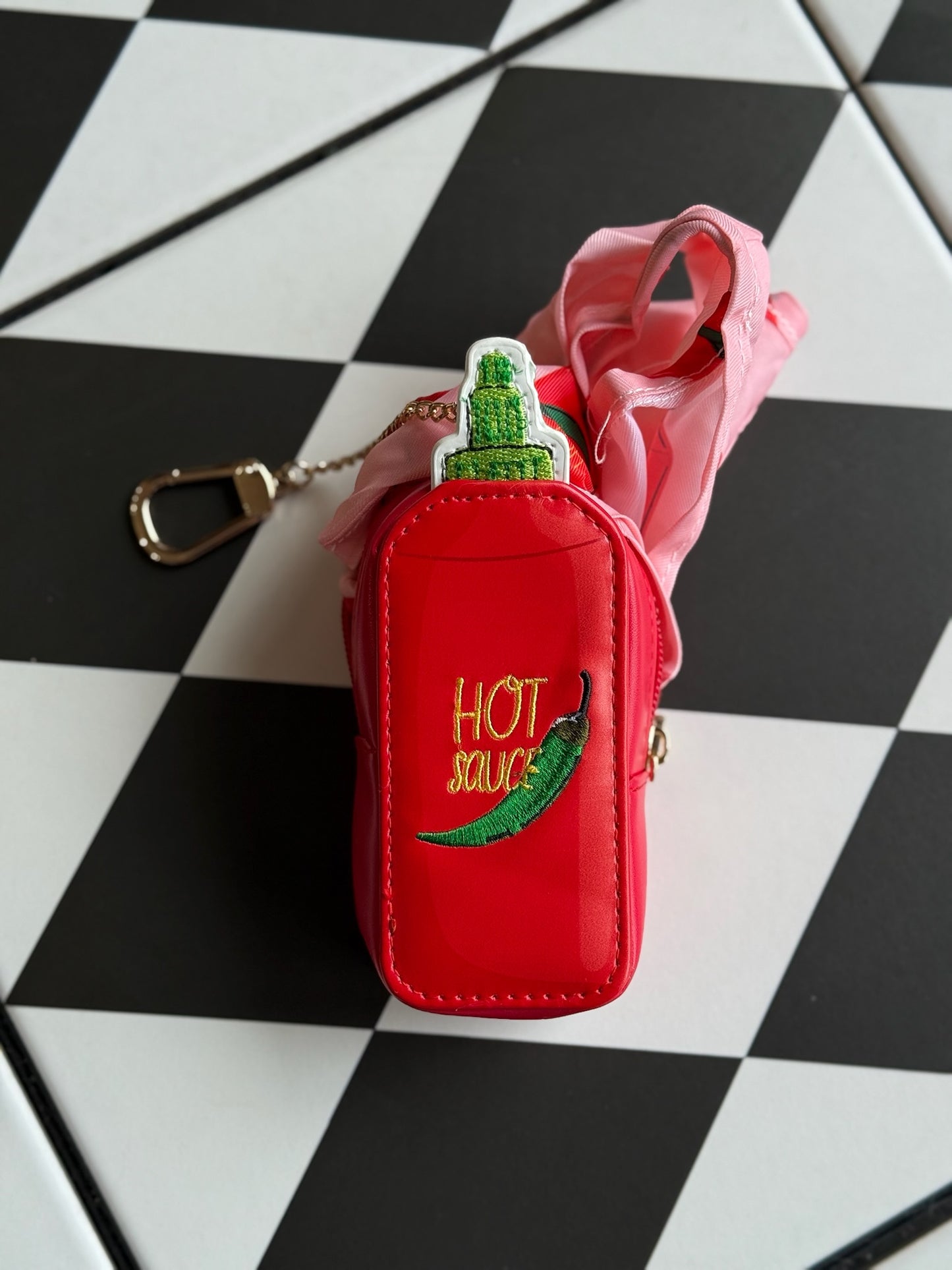 Hot Sauce 2-in-1 Bag Charm + Shopper Bag