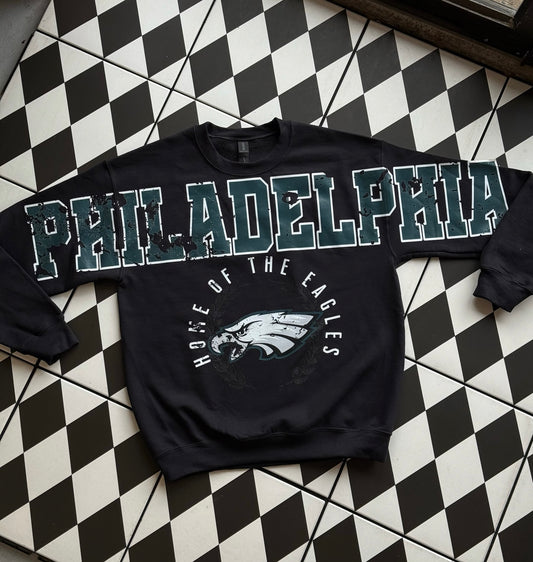 Bold 'Home of The Eagles' Crewneck