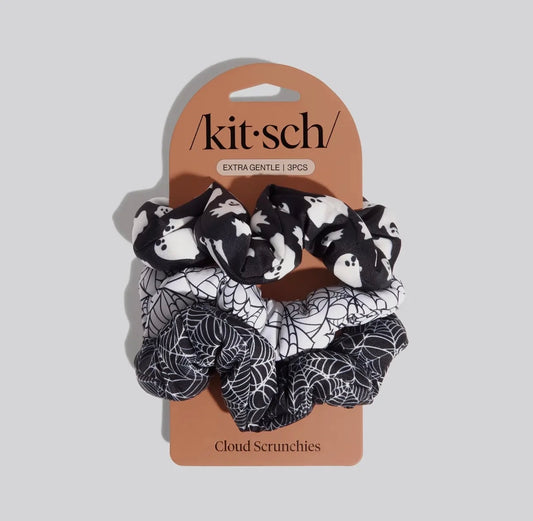 Kitsch Cloud Scrunchies 3pc Set - Spiderweb