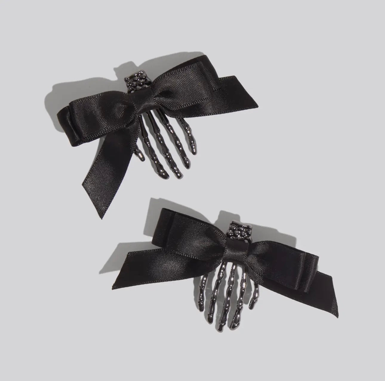 Kitsch Skeleton Flat Claw Clips