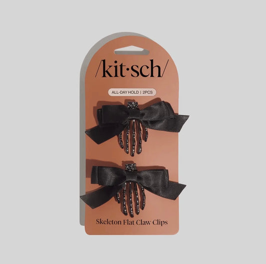 Kitsch Skeleton Flat Claw Clips