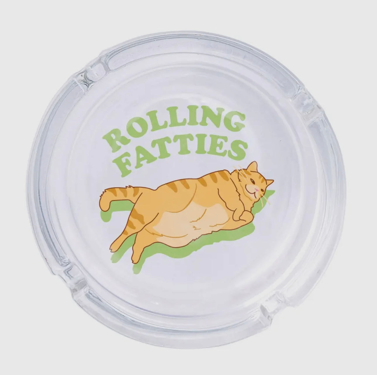 Rolling Fatties Glass Ashtray