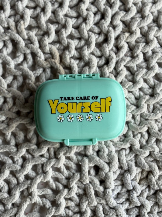 Take Care of Yourself Pill Case
