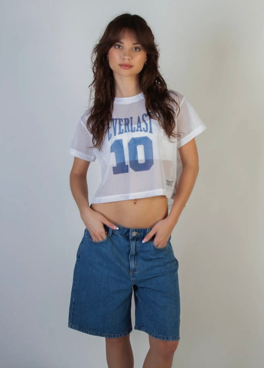 Coney Island Picnic x Everlast Athletic Mesh Cropped Jersey