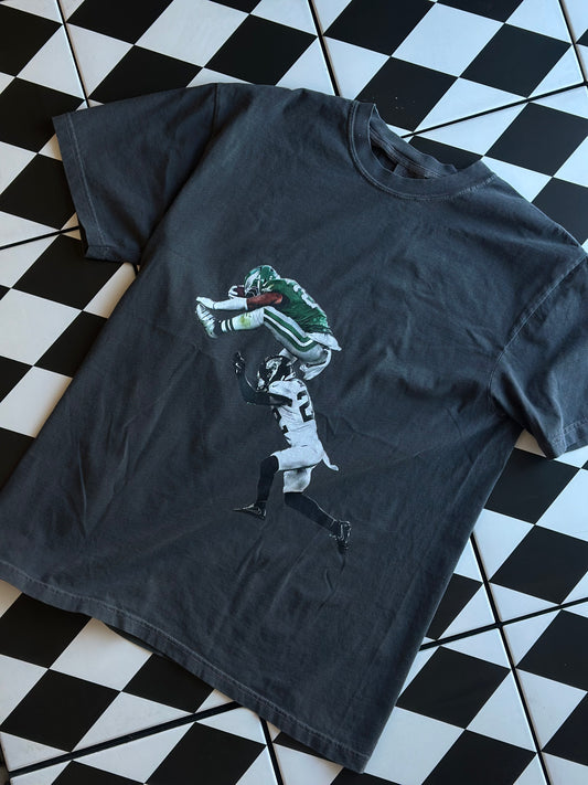 Saquon Barkley Hurdle Graphic Tee - Grey