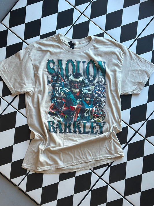 Saquon Barkley Vintage Collage Graphic Tee