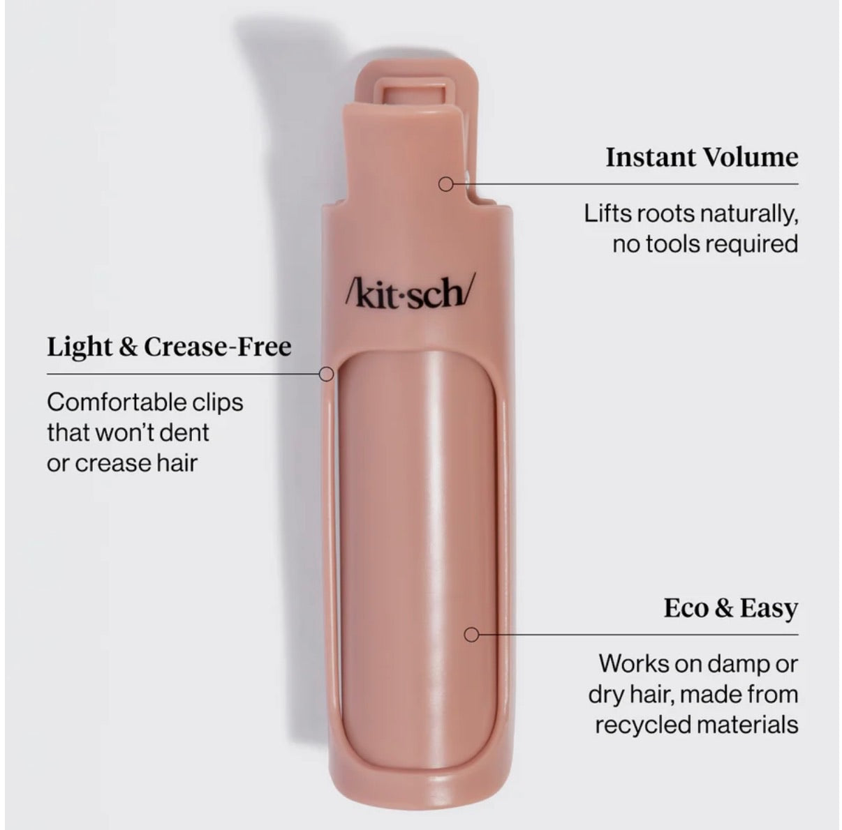 Kitsch Hair Volumizing Clips in Terracotta