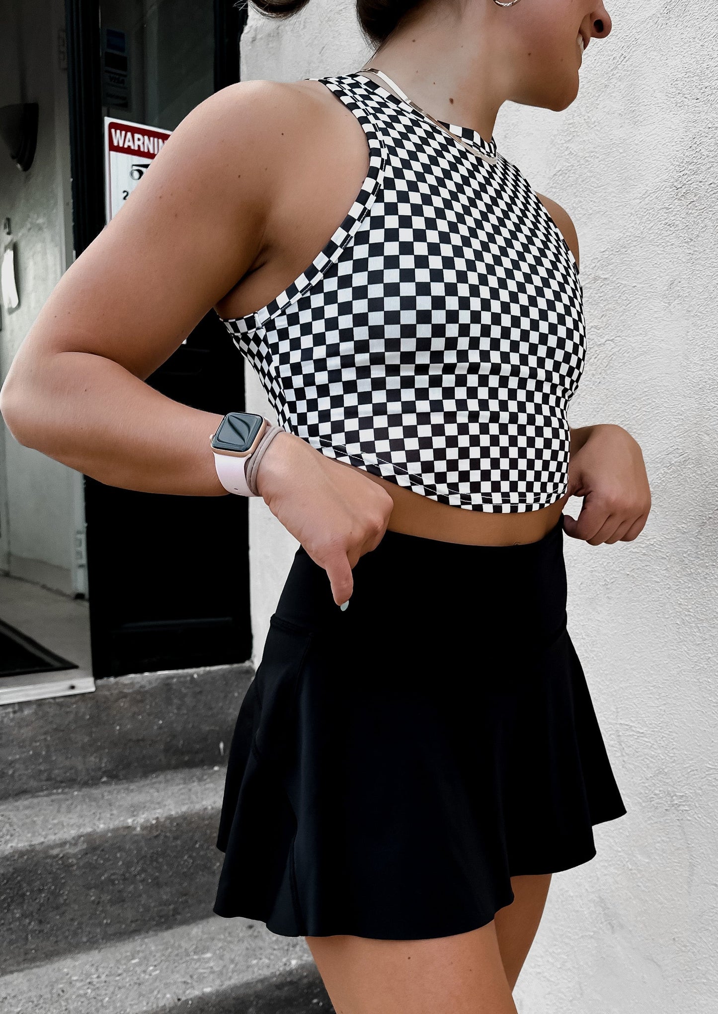 Check Mate Crop Top