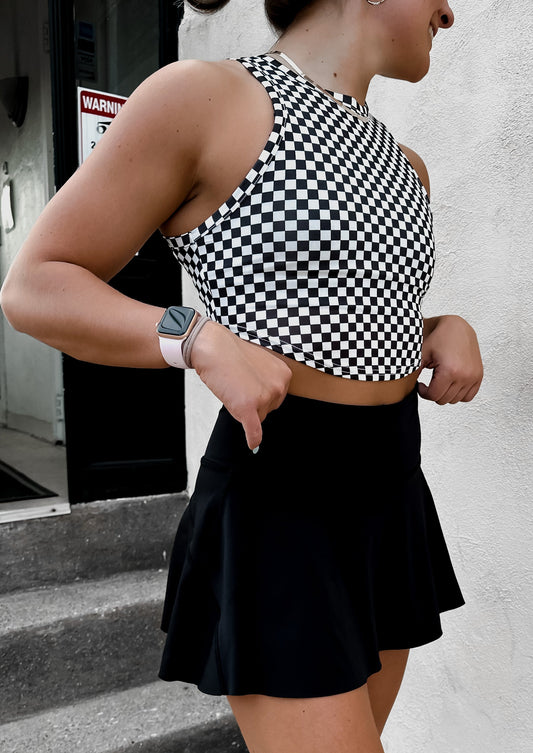 Check Mate Crop Top