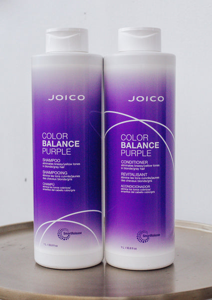 Joico Color Balance Purple Shampoo & Conditioner *Liter Set*