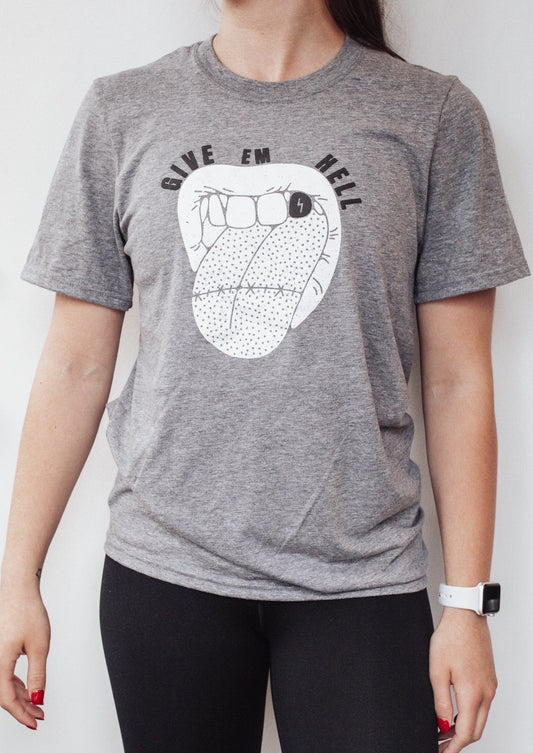 Exclusive Give Em Hell Unisex Tee *Gray*